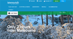 Desktop Screenshot of lakemountainresort.com.au